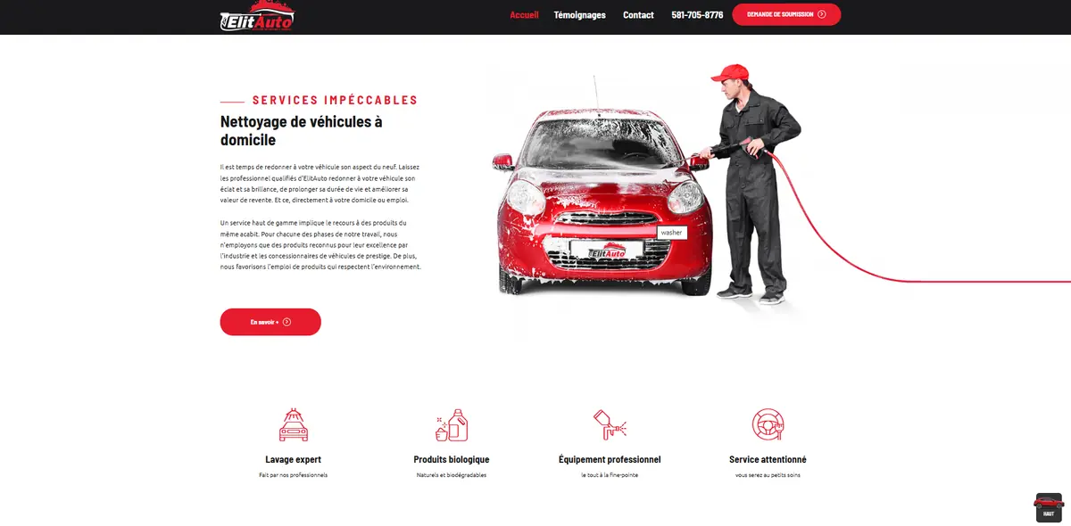 ElitAuto — Landing page